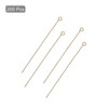 Unique Bargains DIY Craft Necklaces Bracelets Earrings Jewelry Making Iron 21 Gauge Eye Pins 200 Pcs - 3 of 4