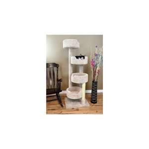 HomeStock Large Cat Tower with 4 Easy to Access Spacious Perches - 1 of 4