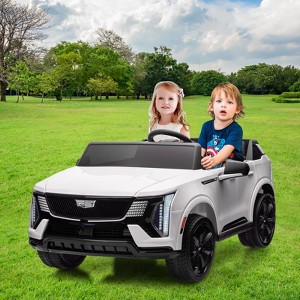 TROPOW 24V Kids Ride on Car Licensed Cadillac 2 Seater Ride on Truck Toy Battery Powered Electric Car for Toddlers, Music for Boys Girls - 1 of 4
