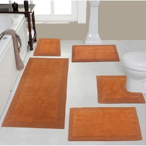 Home Weavers Luxury Collection 100% Cotton Tufted Bathroom Rug Set, Non-Slip Latex Bath Rug Set - 1 of 4