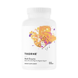 Thorne Multi Enzyme (Formerly B.P.P.) - Betaine, Pepsin, Pancreatin - Dairy-Free - 180 Capsules - 90 Servings - 1 of 4