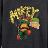 Women's - Teenage Mutant Ninja Turtles - Michelangelo AKA Mikey Lightweight French Terry Wide Neck Long Sleeve Shirt - 2 of 4