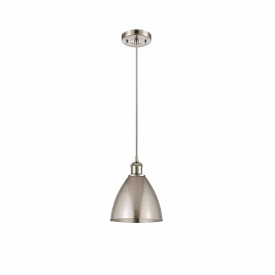 Metal Bristol - 1 Light Mini Pendant In Industrial Style-11.25 Inches Tall and 7.5 Inches Wide