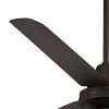 60" Casa Vieja Modern Outdoor 3 Blade Ceiling Fan with LED Light Remote Oil Rubbed Bronze Damp Rated Patio Exterior House Porch - 4 of 4