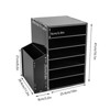 YIYIBYUS Desktop File Holder, File Organizer 7 Storage Compartments - 3 of 4