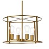 Elegant Lighting Agnys 4 lights pendant in brass - 3 of 4