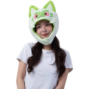 Clever Idiots Inc. Pokemon Sprigatito Kigurumi Costume Beanie Hat - 1 of 4