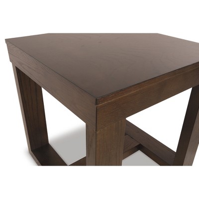 Watson Dark Brown Square Wood End Table