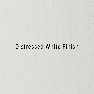 Tara Distressed White Modern Farmhouse Sideboard