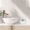 Unique Bargains Elegant Frosted Cream Glass Bottle for Bathroom 1 Pc - 2 of 4