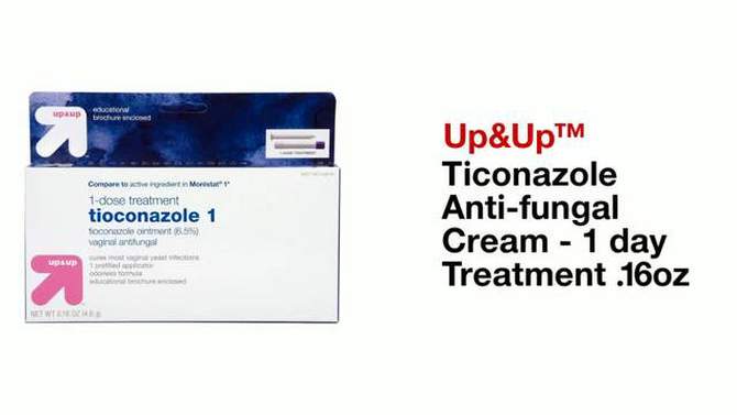 Tioconazole Anti-fungal Cream - 1 Day Treatment - 0.16oz - up &#38; up&#8482;, 2 of 7, play video