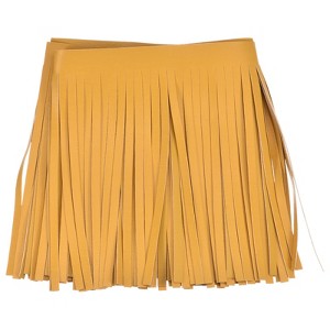 Unique Bargains DIY Craft Sewing PU Leather Sewing Tassel Fringe Trim 1 Yard - 1 of 4