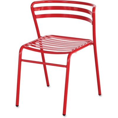 Safco CoGo Steel Outdoor/Indoor Stack Chair Red 2/Carton 4360RD