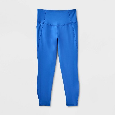 Women's Effortless Support High-Rise Pocketed 7/8 Leggings - All In Motion™ Royal Blue