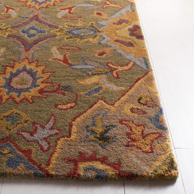 Lush Greenery Hand-Tufted Wool 4' x 6' Rectangular Area Rug
