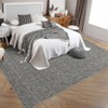 10x13 Large Machine Washable Area Rugs for Living Room Low Pile Thin Rugs for Bedroom Non Shedding Soft Rug Abstract Textured Indoor Floor Carpet - 2 of 4