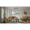 Progress Lighting Boundary 2-Light Wall Sconce, Brushed Nickel, Grey Washed Oak, Open Frame, Design Series - 2 of 3