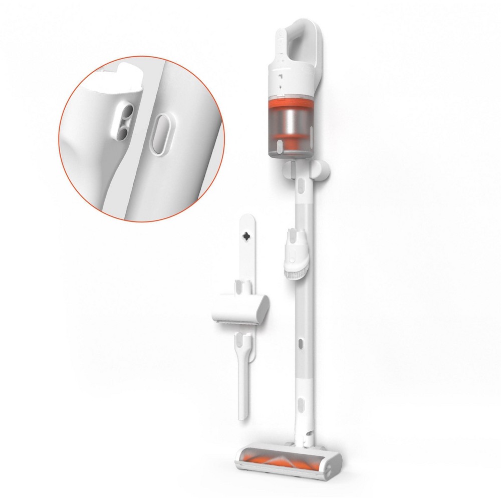 Sharper Image Stick & Handheld Combo Vacuum with 350W Motor, Cordless White: HEPA Filter, Multi-Surface, Bagless