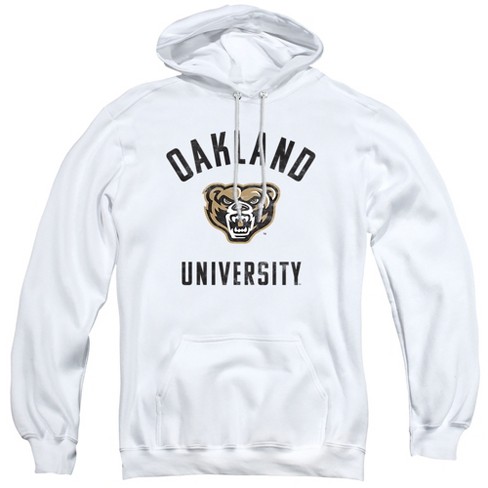 Oakland University Official Golden Grizzlies Logo Adult Pull over Hoodie white 3x large Target