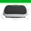 VisioGear Platform Workout Equipment, Home Fitness Training Equipment with Resistant Bands for Weight Loss Fat Burner, Black, 18.11"*11.81"*5.11" - 3 of 4