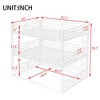 KWPZQEB Triple Bunk Bed with Safety Guardrails & Ladder, Metal Triple Bunk Bed with Noise-reduced Design, No Box Spring Need, Easy Assembly - 3 of 4