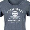 Women's - Instant Message - California Napa Valley Hot Air Balloon Graphic T-shirt Dress - 2 of 4