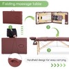 FDW Massage Bed 73 inch Long Height Adjustable Portable 2 Folding Massage Salon Table W/Sheet Cradle Bolsters Hanger Facial Salon Tattoo Bed - 4 of 4