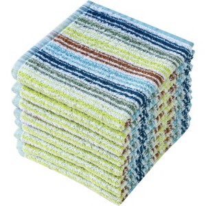 8-Pack Ultra Absorbent Cotton Dishcloths for Washing Dishes, Cleaning Cloths 12x12 Inches - 1 of 4