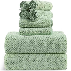 8pc Microfiber Bath Towel Set - 1 of 4