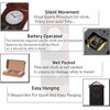 Clockswise Vintage Grandfather Wood-Looking Plastic Pendulum Decorative Battery-Operated Wall Clock - 4 of 4