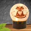 Stony Creek 6.0 Inch Stinkin' Cute Animal Pre-Lit Dome Vase Everyday Lighted Glass Accent , Baby Gift Child Room (1PC) - 2 of 3
