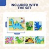 Dinosaur Wooden Puzzles, 7pcs for Toys Smooth and Flat, Without Burrs or Odors - 3 of 4