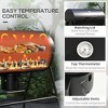 NicBex 38.5" Steel Portable BBQ Charcoal Grill,Outdoor Smoker Grill with Storage Shelf,2-Layer Grill Rack&Warming Rack,420 sq.in. Cooking Area,Black - 3 of 4