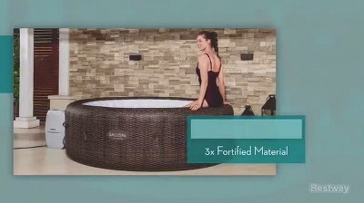 Bestway St. Moritz Brown Inflatable 7-Person Hot Tub with AirJets