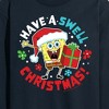 Men's - SpongeBob SquarePants - Have A Swell Christmas Long Sleeve Graphic T-Shirt - 2 of 4