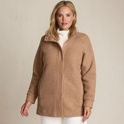 Lands' End Women's Boucle Fleece Coat