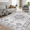 Boho Area Rug Washable Rugs Large Rug Moroccan Rug Non-Slip Non-Shedding Rug Soft Distressed Carpet Foldable Rug Bedroom - 3 of 4