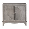 Treasure Trove Accents 2 Door Cabinet Carbondale Gray: Pine Material, No Assembly, Divided Storage - 2 of 4