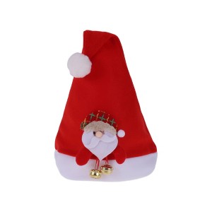 Unique Bargains Christmas Hat Polyester Non-Woven Fabric Red 11.02"x15.75" 1 Pc - 1 of 4