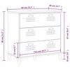 vidaXL 3-Drawer Solid Wood Pine - 4 of 4