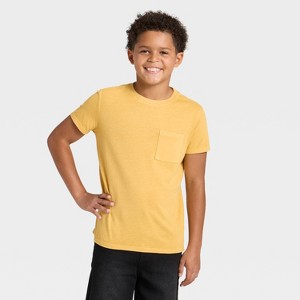 Boys' Short Sleeve Washed Pocket T-Shirt - Cat & Jack™ - 1 of 3