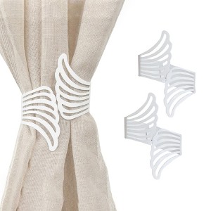 Evideco French Home Goods Metal Wings Curtain Tieback – Elegant and Durable Design - 1 of 4