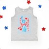 The Juniper Shop She Loves America Checkered Toddler Tank - 2 of 4