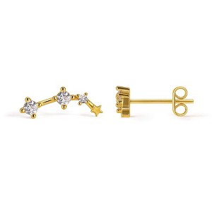 Molenia 18K Gold Plated 12 Constellation Personalized Earrings for Women, 925 Sterling Silver Zodiac Stud Earrings Horoscope Celestial Jewelry - 1 of 4