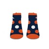 NFL Denver Broncos Big Dot Sleep Socks: Polka Dots Knit Ankle, Cozy Lined - 3 of 3