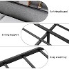 homfan King Size Bed Frame with 2 Storage Drawers, Modern Platform Bed with Upholstered Shelf Headboard, Sturdy, No Box Spring Needed, Gray - 4 of 4