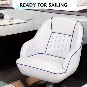 Pontoon Boat Seat, Captains Bucket Boat Seat, Back Folding Boat, Boat Cabin Seating，Fishing Seats for Boats, Boat Bucket Seat - 1 of 4