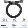 USB-C Cable, Nakedcellphone Rugged Short 8.5 Inch Cord [TYPE-C to Type-C] Fast Charge/Sync Compatible with Apple iPhone 16 Pro Max Samsung Galaxy S24 - image 4 of 4