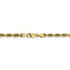 Black Bow Jewelry 4.5mm 10k Yellow Gold D/C Quadruple Rope Chain Necklace - 4 of 4