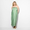 Women's Bias Cut Maxi A-Line Dress - Wild Fable™ Light Green - 2 of 3